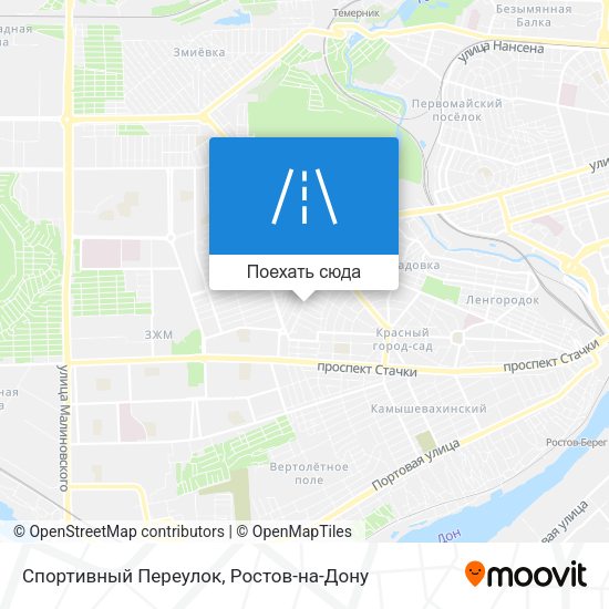 Карта Спортивный Переулок