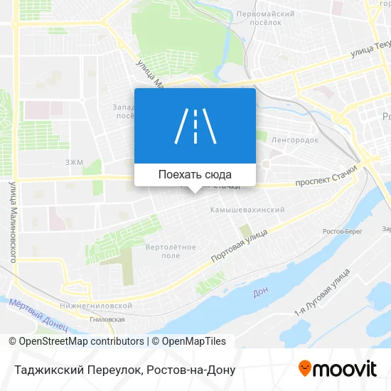 Карта Таджикский Переулок