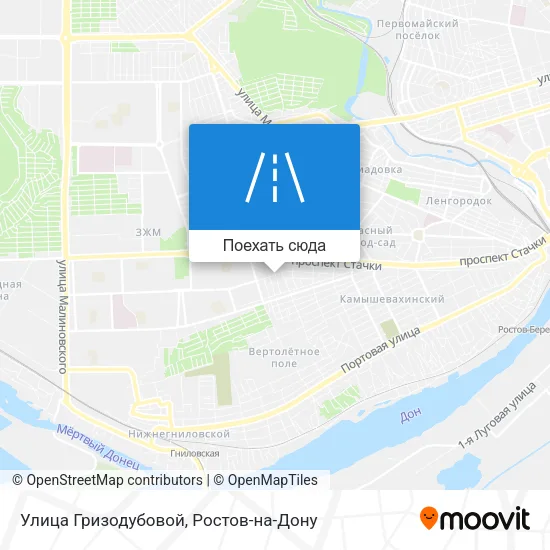 Карта Улица Гризодубовой