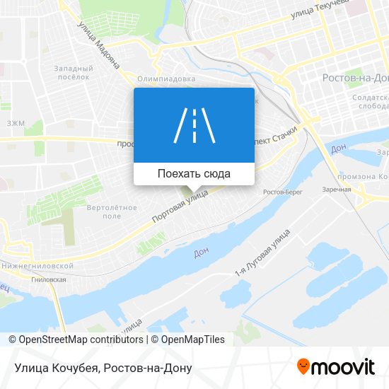 Карта Улица Кочубея
