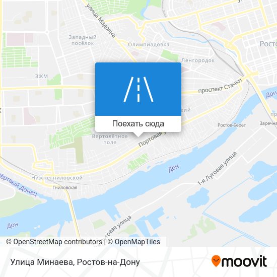 Карта Улица Минаева