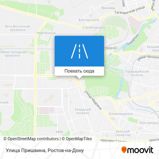 Карта Улица Пришвина