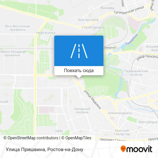 Карта Улица Пришвина