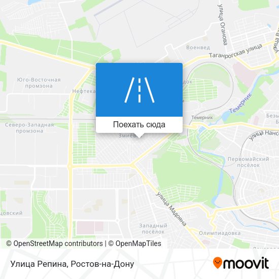 Карта Улица Репина