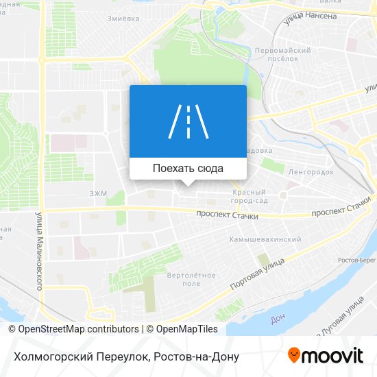 Карта Холмогорский Переулок