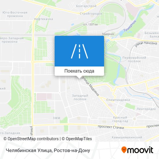 Карта Челябинская Улица