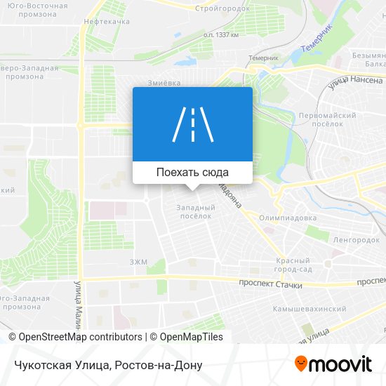 Карта Чукотская Улица