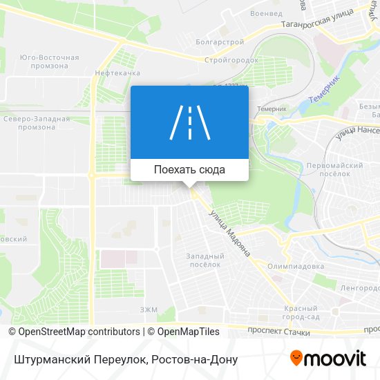 Карта Штурманский Переулок