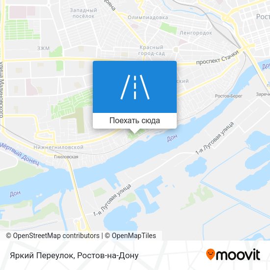 Карта Яркий Переулок