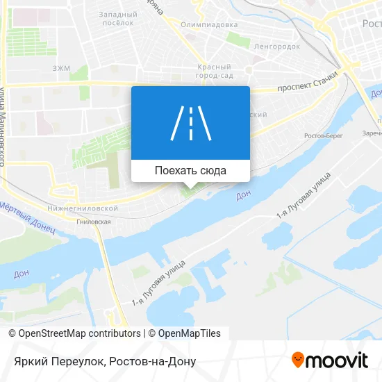 Карта Яркий Переулок