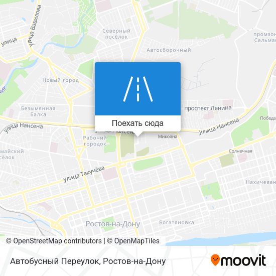 Карта Автобусный Переулок