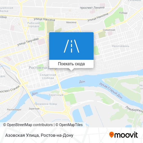Карта Азовская Улица