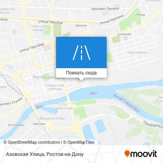 Карта Азовская Улица