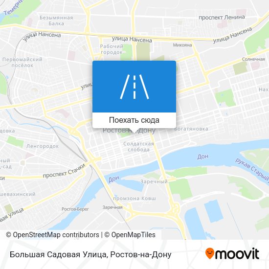 Карта Большая Садовая Улица