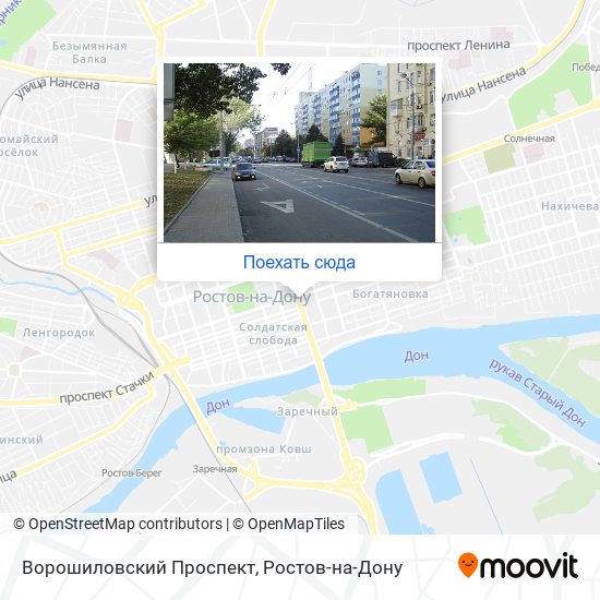 Карта Ворошиловский Проспект