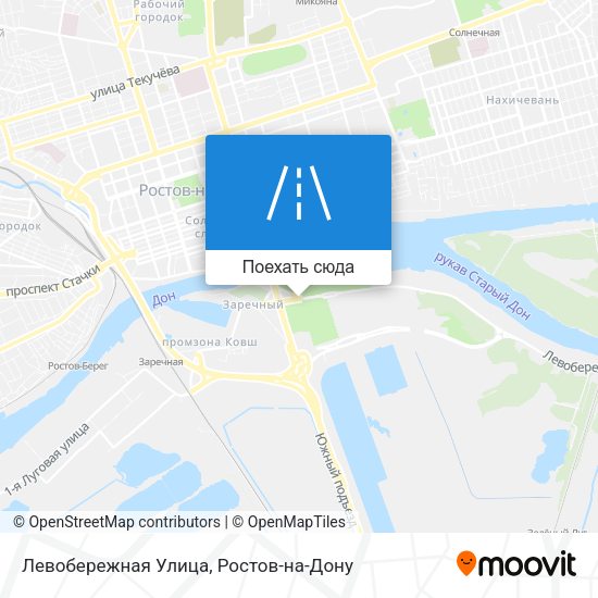 Карта Левобережная Улица