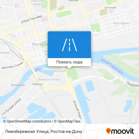 Карта Левобережная Улица