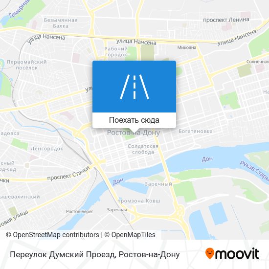 Карта Переулок Думский Проезд