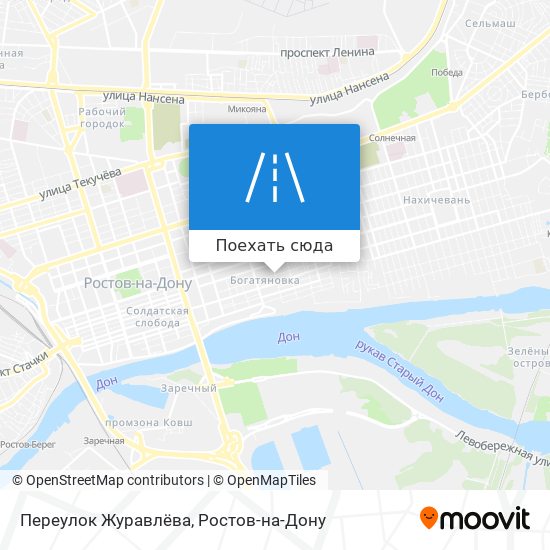 Карта Переулок Журавлёва