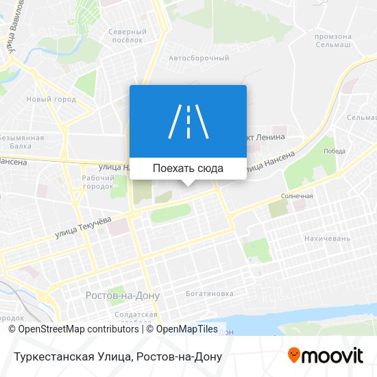 Карта Туркестанская Улица