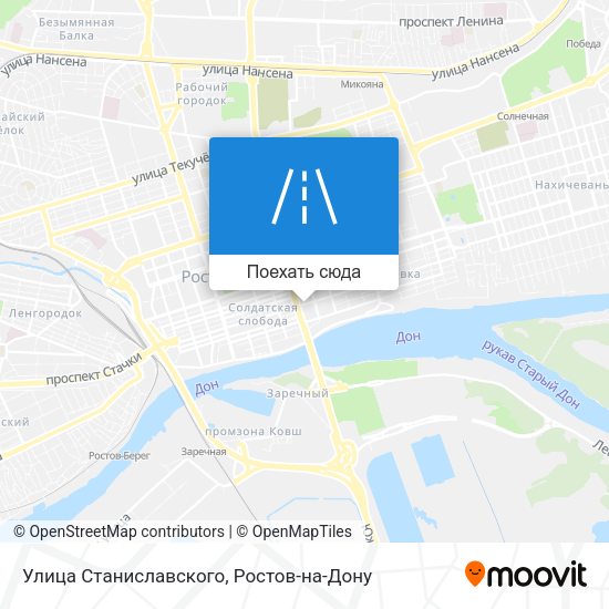 Карта Улица Станиславского