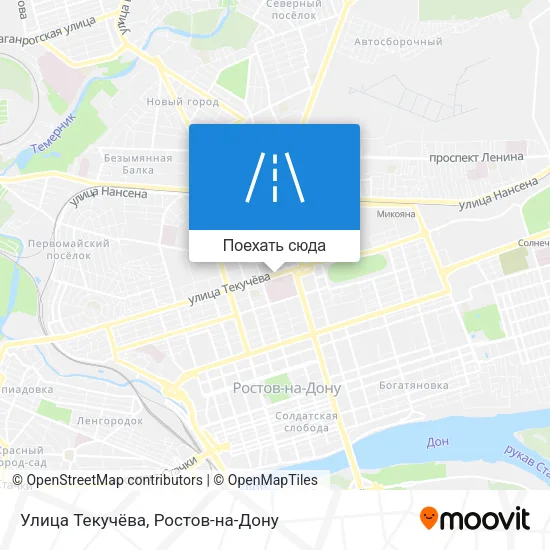 Карта Улица Текучёва