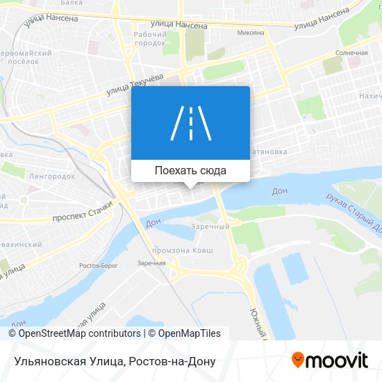 Карта Ульяновская Улица