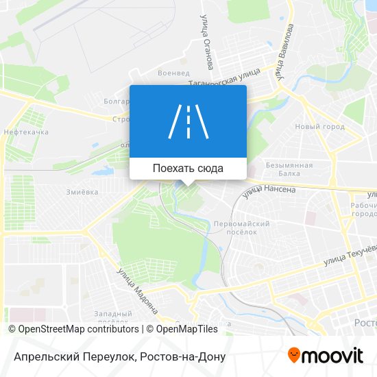 Карта Апрельский Переулок