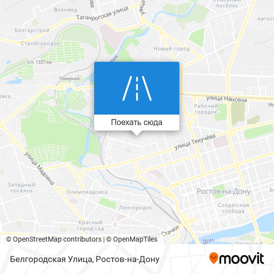 Карта Белгородская Улица