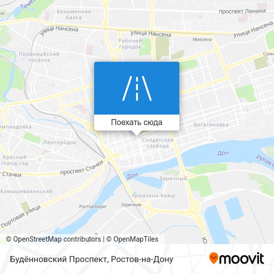 Карта Будённовский Проспект