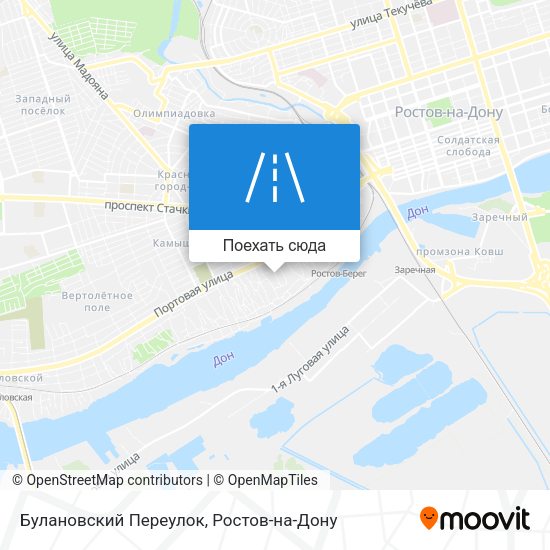 Карта Булановский Переулок