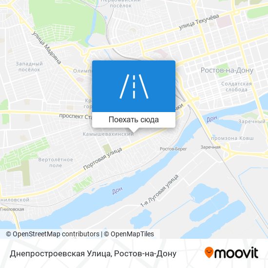 Карта Днепростроевская Улица