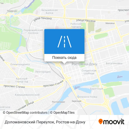 Карта Доломановский Переулок