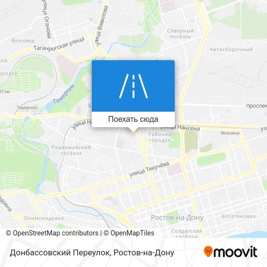 Карта Донбассовский Переулок
