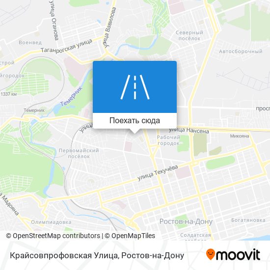 Карта Крайсовпрофовская Улица