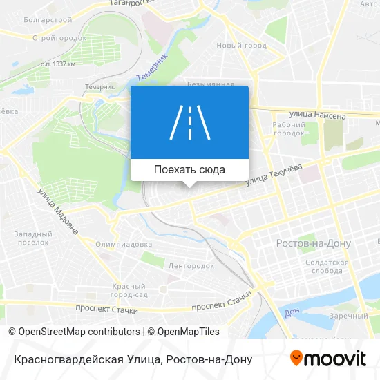 Карта Красногвардейская Улица