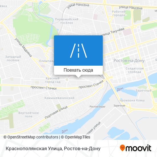 Карта Краснополянская Улица