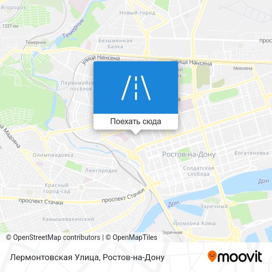 Карта Лермонтовская Улица