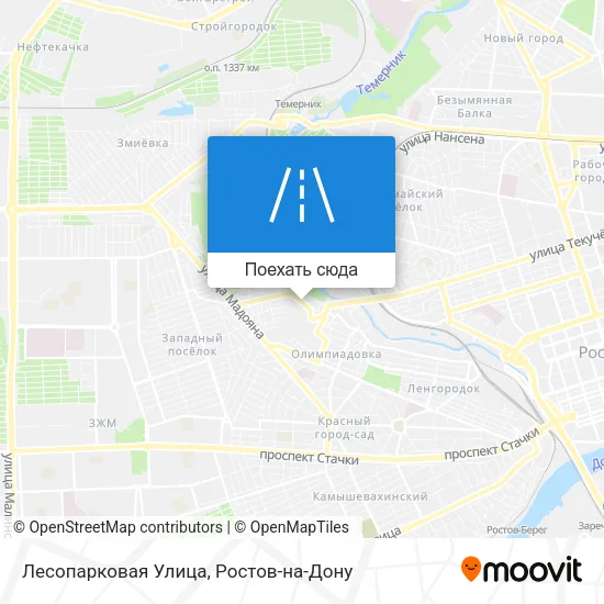 Карта Лесопарковая Улица