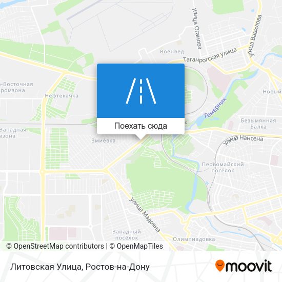 Карта Литовская Улица