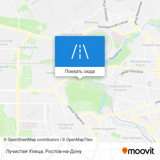 Карта Лучистая Улица