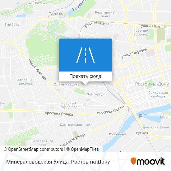 Карта Минераловодская Улица
