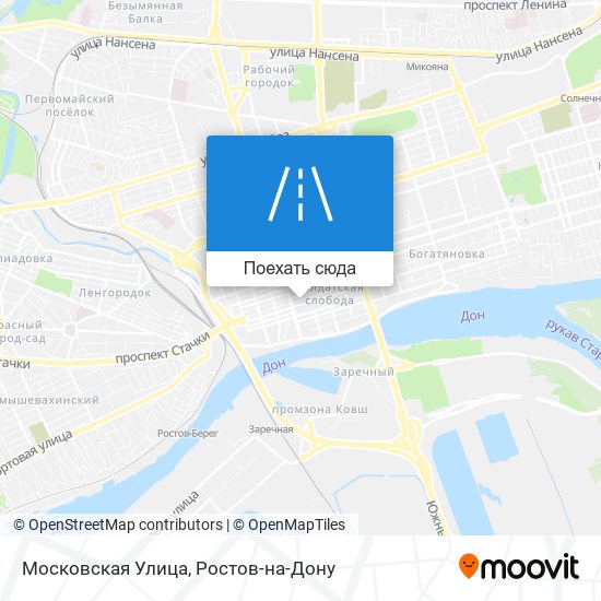 Карта Московская Улица