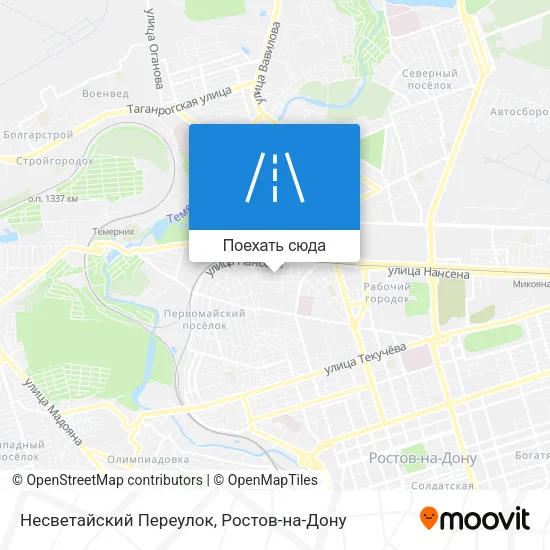 Карта Несветайский Переулок