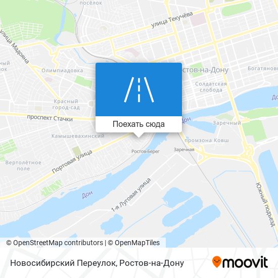 Карта Новосибирский Переулок