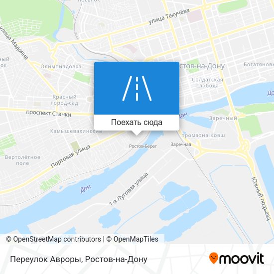 Карта Переулок Авроры