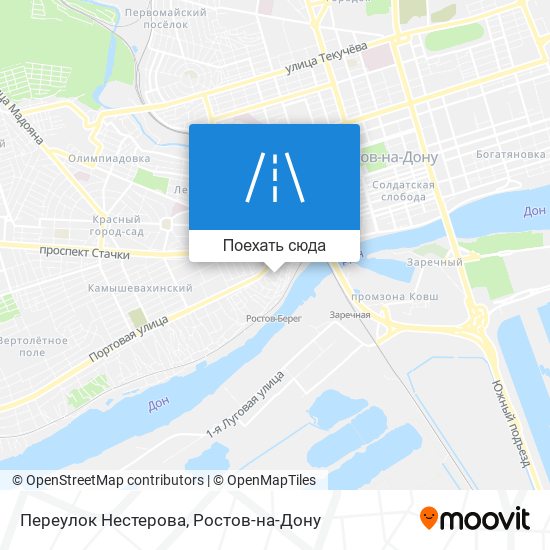 Карта Переулок Нестерова