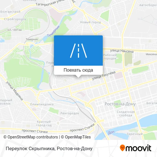Карта Переулок Скрыпника