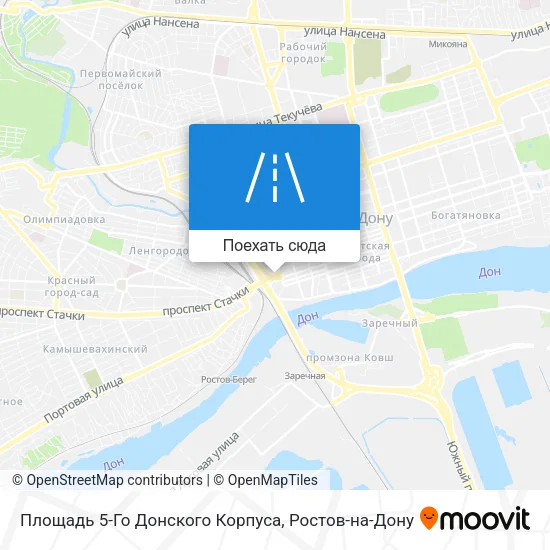 Карта Площадь 5-Го Донского Корпуса