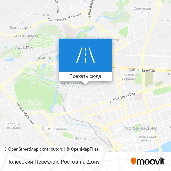 Карта Полесский Переулок